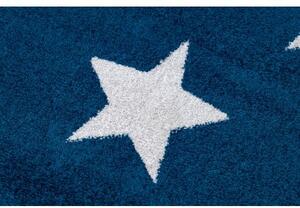 Koberec SKETCH FA68 Marocký jetel, Mříž, modro bílý Hvězdy velikost 180x270 cm | krásné koberce cz