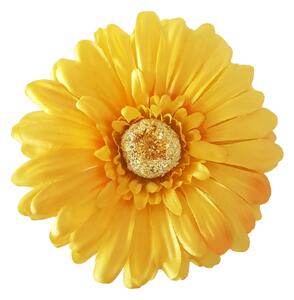 Gerbera Daisy hlava květu Ø 10cm žlutá umělá
