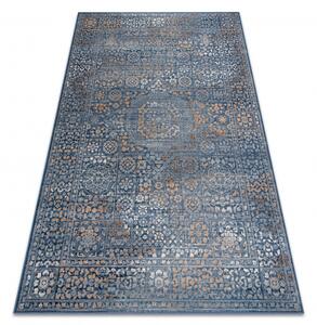 Makro Abra Vlněný kusový koberec NAIN 7708/51611 modrý pomerančový Rozměr: 80x150 cm