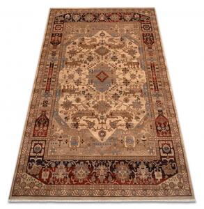Makro Abra Koberec klasický vlněný KESHAN 1255/53525 béžový terakota Rozměr: 80x145 cm