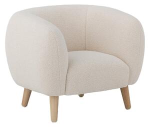 Bílé dětské křesílko z textilie bouclé Cade – Bloomingville Mini
