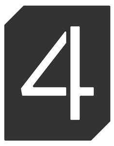 In-Design Cedulka 4 na dveře černá VPP