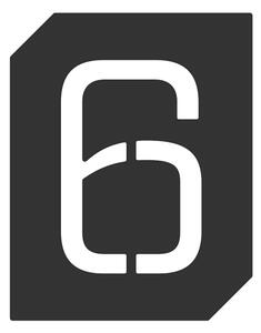 In-Design Cedulka 6 nebo 9 na dveře černá VPP