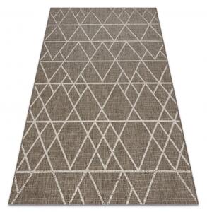 Dywany Luszczow Kusový koberec SIZAL FLOORLUX 20508 taupe / šampaňské TROJÚHELNÍK Rozměr koberce: 80 x 150 cm