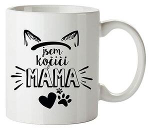 Bohemia Gifts Keramický hrnek - Jsem kočičí máma, 350 ml