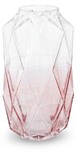 Růžová skleněná váza (výška 28 cm) Brice – Premier Housewares