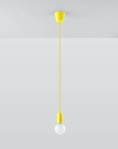 Sollux Lighting Závěsná lampa - Diego 1 - žlutá