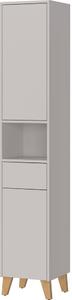 Krémová matná vysoká koupelnová skříňka 33x181 cm Arnea – Germania