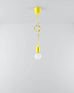 Sollux Lighting Závěsná lampa - Diego 1 - žlutá