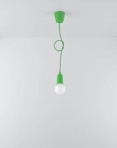 Sollux Lighting Závěsná lampa - Diego 1 - zelená