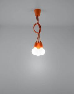 Sollux Lighting Závěsná lampa - Diego 3 - oranžová