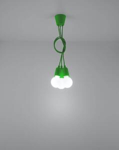 Závěsné svítidlo DIEGO 3 zelené
