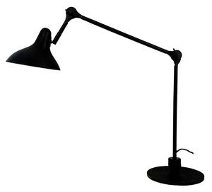 Stolní lampa Dyberg Larsen, Lotus, Černá, Obývací pokoj, Kov, Skandinávský
