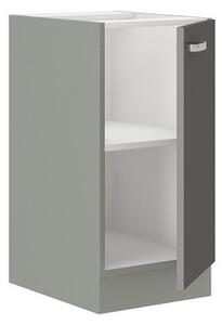Dolní skříňka Multiline 40 D 1F BB, Barva: šedá / bílý lesk 5902928216530