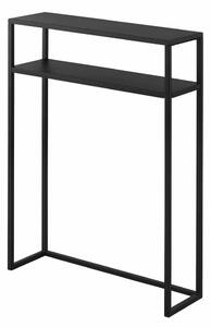Černý kovový konzolový stolek 18x60 cm Tower – YAMAZAKI