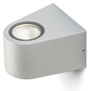 RENDL SIX nástěnná stříbrnošedá 230V/700mA LED 3W 60° IP54 3000K R10358