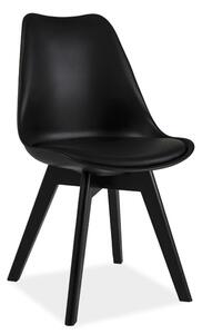Casarredo Jídelní židle KRIS II černá/černá