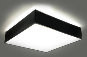 Stropní svítidlo Horus, 1x černé plastové stínítko, (bílý plast), (25 cm)