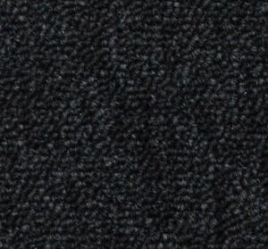 Tapibel AKCE: 100x190 cm Metrážový koberec Cobalt 64051 černý, zátěžový - Rozměr na míru cm