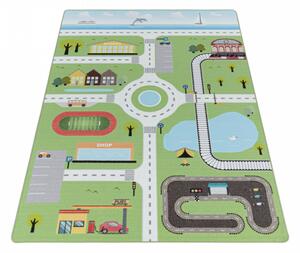 Dětský kusový koberec Play 2902 green | Zelená Typ: 100x150 cm