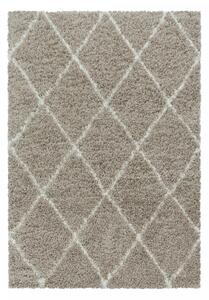 Chlupatý kusový koberec Alvor Shaggy 3401 beige | Béžová Typ: 140x200 cm