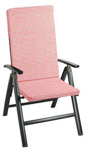 BELLATEX Sedák na zahradní židli Červená 47x115 cm