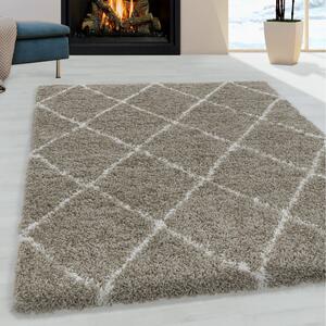 Chlupatý kusový koberec Alvor Shaggy 3401 beige | Béžová Typ: 120x170 cm