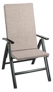 BELLATEX Sedák na zahradní židli Hnědá 47x115 cm