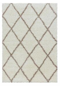 Chlupatý kusový koberec Alvor Shaggy 3401 cream | Bílá Typ: 120x170 cm