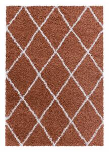 Chlupatý kusový koberec Alvor Shaggy 3401 terra | Oranžová Typ: 60x110 cm