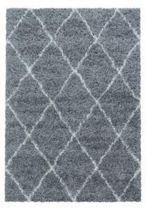 Chlupatý kusový koberec Alvor Shaggy 3401 grey | Šedá Typ: 140x200 cm