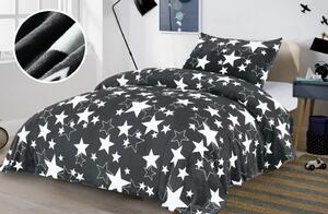 Mikroplyšové povlečení STAR šedé