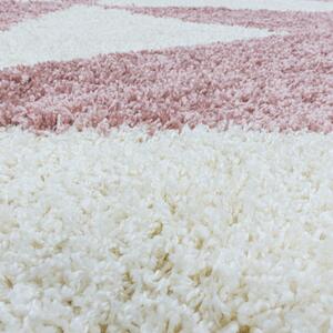 Moderní kusový koberec Tango Shaggy 3101 rose | Růžová Typ: 140x200 cm