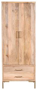 ŠATNÍ SKŘÍŇ, mangové dřevo, přírodní barvy, 75/192/45 cm MID.YOU - Šatní skříně, Online Only