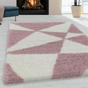 Moderní kusový koberec Tango Shaggy 3101 rose | Růžová Typ: 280x370 cm