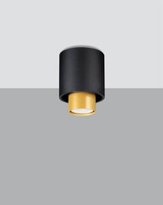 Stropní svítidlo Nesi, 1x černé kovové stínítko, g