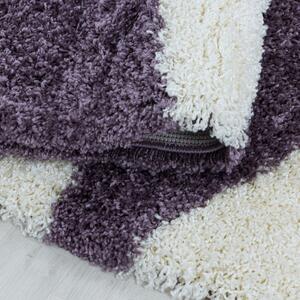 Moderní kusový koberec Tango Shaggy 3101 lila | Vícebarevná Typ: 160x230 cm