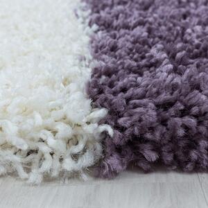 Moderní kusový koberec Tango Shaggy 3101 lila | Vícebarevná Typ: 280x370 cm