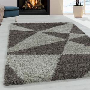 Moderní kusový koberec Tango Shaggy 3101 taupe | Vícebarevná Typ: 120x170 cm