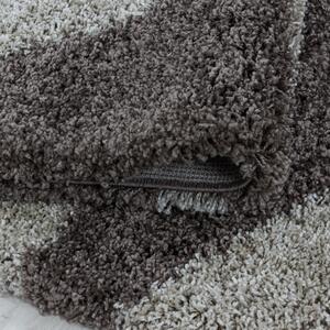 Moderní kusový koberec Tango Shaggy 3101 taupe | Vícebarevná Typ: 120x170 cm