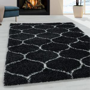 Moderní kusový koberec Salsa Shaggy 3201 anthrazit | Černá Typ: 60x110 cm
