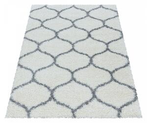 Moderní kusový koberec Salsa Shaggy 3201 cream | Bílá Typ: 80x250 cm