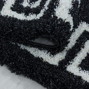 Moderní kusový koberec Hera Shaggy 3301 anthrazit | Černá Typ: 120x170 cm