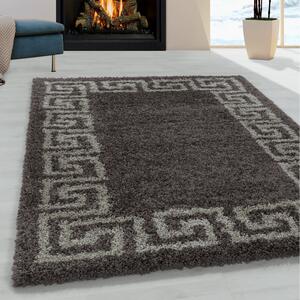 Moderní kusový koberec Hera Shaggy 3301 taupe | Hnědá Typ: 200x290 cm