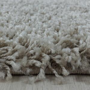 Chlupatý kusový koberec Sydney Shaggy 3000 natur kruh | Béžová Typ: kulatý 80x80 cm