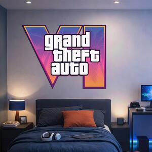 DUBLEZ | Dřevěné logo na stěnu - GTA VI