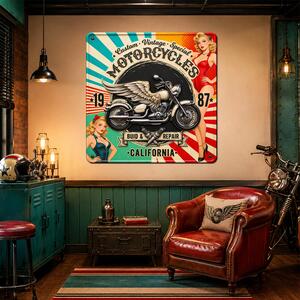 DUBLEZ | Americký retro obraz - California Motorcycles