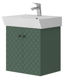 Lavedo Tessera Green 50 koupelnová skříňka s umyvadlem