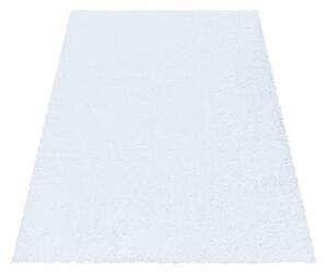 Chlupatý kusový koberec Sydney Shaggy 3000 white | Bílá Typ: 80x150 cm