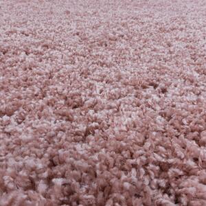 Chlupatý kusový koberec Sydney Shaggy 3000 rose kruh | Růžová Typ: kulatý 200x200 cm